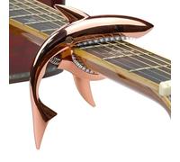 Shark Capo per chitarra, capotasto per chitarra, capotasto a molla in metallo | Capotasto per chitarra con buona sensazione in mano, capotasto per strumento per ukulele per chitarra classica