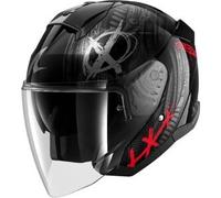 SHARK Casco SKWAL JET SHIEVER Nero/Rosso – Taglia L