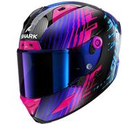 Shark Aeron Edgy Casco in carbonio, carbone-blu-porpora, taglia XL per maschi