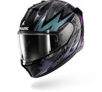 SHARK, Casco Moto Integrale D-SKWAL 3 BLAST-R Black/Blue/Purple KGX, L