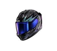 SHARK, Casco Moto Integrale D-SKWAL 3 BLAST-R Black/Blue/Purple KGX, M