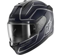 SHARK, Casco Moto Integrale D-SKWAL 3 DRONE x TROY LEE DESIGN Mat Blue Silver Blue, M