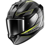 SHARK, Casco Moto Integrale D-SKWAL 3 SIZLER Black / Grey / Yellow KAY, XS
