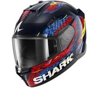 SHARK, Casco Moto Integrale D-SKWAL 3 SPEED-VIB Blue Red Blue BRB, M