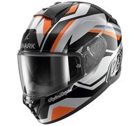 SHARK, Casco Moto Integrale RIDILL 2 APEX x TROY LEE DESIGN Silver Black Orange, XL