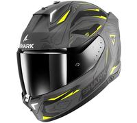 SHARK Casco Integrale Skwal i3 Linik luci automatiche Opaco Nero/Antracite/Giallo XL