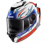 SHARK, Casco Moto Integrale SPARTAN GT PRO FLAGSTAFF x TROY LEE DESIGNS White Red Blue, S
