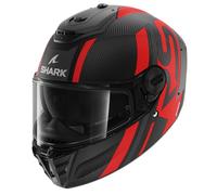 Casco Integrale Shark Spartan Rs Carbon Antracite Rosso Opaco XS