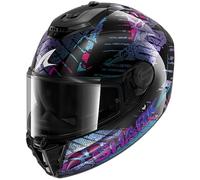 SHARK, Casco Moto Integrale SPARTAN RS REPTAIA Black Blue Glitter KBX, L