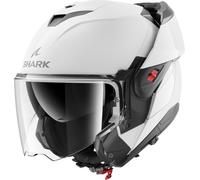 Shark OXO Blank, casco flip up L female Bianco
