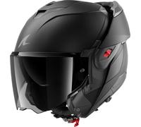 SHARK, Casco Moto Modulare OXO DARK SHADOW Black Mat KMA, S