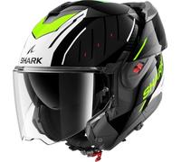 SHARK, Casco Moto Modulare OXO RYDGER Black White Yellow KWY, M
