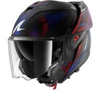 SHARK, Casco Moto Modulare OXO SPEED-TECH Black Blue Red KBR, XXL