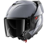 SHARK - Casco Oxo Dark Shadow Gun Silver Grigio L
