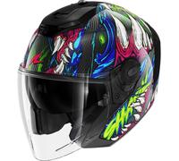 SHARK SHARK - Casco RS Jet Carbon Shaytan Nero / Verde / Violet M