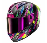 SHARK Casco Moto Integrale Aeron Fawn Carbon Violet Yellow XXL