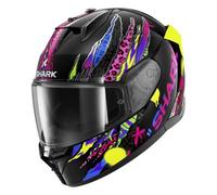 Casco Integrale Shark D-Skwal 3 Fawn Nero Viola Giallo S