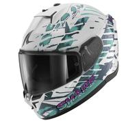 SHARK Casco integrale D-SKWAL 3 REPTAIA Bianco Verde Camaleonte Taglia L