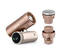 Shark ChillPill 3 in 1, Ventilatore Portatile ad Alta Velocità | Nebulizzazione Ultra Fine e Sistema InstaChill, con 3 Accessori di Raffreddamento, Colore Iced Latte - FA022EUBR