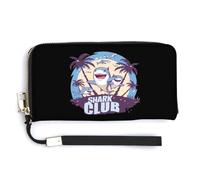 Shark Club Ocean Week Portafoglio in pelle alla moda borsa lunga con cinturino da polso per uomo donna, Stile:, 20.0*10.5cm