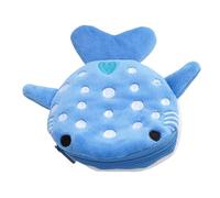 Shark Coin Purse - Shark Plush Coin Wallet | Shark Shaped Coin Purse | Cartoon Wallet Embroidery Pattern | Shark Cute Earphone Storage Bag Embroidery Pattern Cartoon For Earphone Paper Money, Blu,