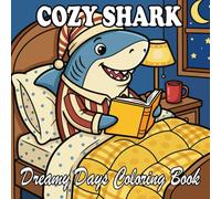 Shark Coloring Book: Cute & Cozy Shark Scenes for Kids and Adults