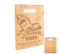 Shark Coochie Board - Materiale in legno robusto, superficie indeformabile, design inodore, facile pulizia | Tagliere da cucina per la preparazione del cibo dello chef domestico, affettare, tritare