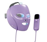 Shark CryoGlow FW312UKPR - Maschera a LED con raffreddamento sotto gli occhi, anti-invecchiamento e riparazione delle imperfezioni, LED rosso e blu, terapia della luce a infrarossi, USB-C, telecomando
