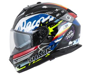 Shark D-kwal 3 treetrush Casco Integrale unisex argento, taglia S