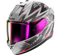 Shark D-Skwal 3 Blast-R, casco integrale S male Opaco Grigio Chiaro/Grigio Scuro/Violetto