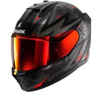 SHARK, casco integrale moto D-SKWAL 3 BLAST-R mat black anthracite red KAR, S