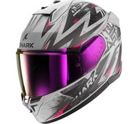 Shark D-Skwal 3 Blast-R Casco, nero-argento, taglia M per maschi