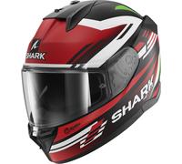 Shark D-Skwal 3 Firstlap Casco, nero-bianco-rosso-verde, taglia XS per maschi