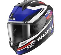 Shark D-Skwal 3 Firstlap Elmetto, nero/bianco/rosso/blu, Taglia XS (53/54)