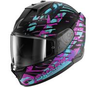 Shark D-Skwal 3 Reptaia, casco integrale XS female Opaco Nero/Lilla/Turchia