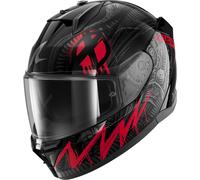 Shark D-Skwal 3 Shiever Casco, nero/antracite/rosso, Taglia M (57/58)