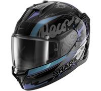 Shark D-Skwal 3 Streetrush, casco integrale XL female Nero/Grigio/Verde/Lilla