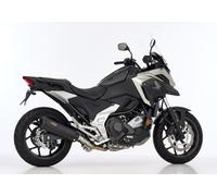 SHARK EXHAUST DSX-10 rivestito in acciaio inossidabile nero opaco, nero