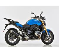 SHARK EXHAUST DSX-5 alluminio elosordiato/estremità lucidata in acciaio inox nero, nero