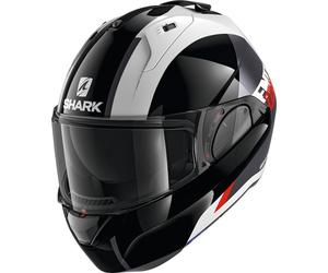 Shark Evo-ES Endless Elmetto, Bianco/nero, Taglia XS (53/54)