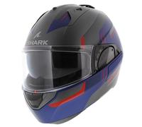 Shark EVO ES Kryd argento opaco blu rosso
