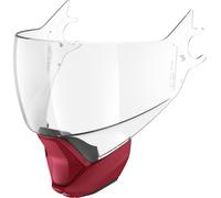 Shark Evojet Set di tende Visor Chin, Opaco trasparente/rosso, Taglia unica