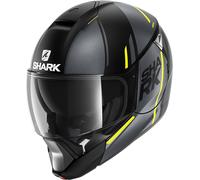 Shark Evojet Vyda Mat Caschi modulari, nero-giallo, taglia XS per maschi