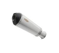 SHARK EXHAUST DSX-7 acciaio inossidabile spazzolato/argento carbonio, argento