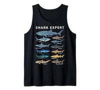 Shark Expert Chart Kids Boys Men Ocean Species Canotta