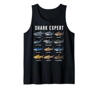 Shark Expert Chart Kids Boys Men Ocean Species Canotta