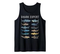 Shark Expert Chart Kids Boys Men Ocean Species Canotta