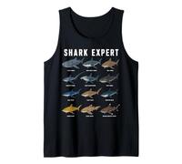Shark Expert Chart Kids Boys Men Ocean Species Canotta