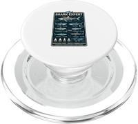 Shark Expert - Grafico oceanico con specie di squal PopSockets PopGrip per MagSafe