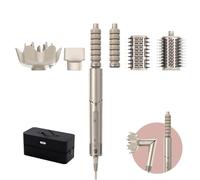 Shark FlexStyle HD446SLUK - Spazzola per capelli 5 in 1, spazzola ovale, concentratore, diffusore e custodia, nessun danno al calore, colore: pietra